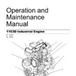 cover page of Perkins 1103d engine maintenance manual