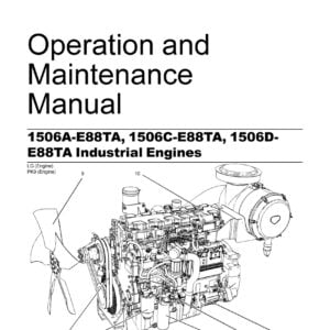 Cover page of the Maintenance Manual for Perkins Engines, featuring the Perkins logo and engine model names. The manual provides detailed instructions and guidance on how to properly maintain, repair, and overhaul the 1506A-E88TA, 1506C-E88TA, and 1506D-E88TA industrial engines.