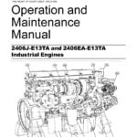 Cover page of Maintenance Manual for 2406J-E13TA and 2406EA-E13TA Perkins Engines with an image of the engines and the title of the manual in bold letters." The alt text is used to provide a textual description of the image for users with visual impairments who use screen readers or other assistive technologies to access the content.