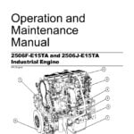 A six-cylinder, turbocharged Perkins 2506F-2506J-E15TA diesel engine with a displacement of 15.2 liters, featuring advanced common rail fuel injection and air-to-air aftercooling technology for improved performance and fuel efficiency in industrial applications.