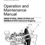 this cover page image is The Perkins Engines Maintenance Manual for the 2806F, 2806J, and 2806EA-E18TA