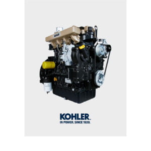 Cover page of the Kohler Engines manual, featuring an image of a Kohler engine with the manual title and edition number in bold text.