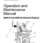 An image of the Perkins Maintenance Manual cover page, featuring the 4006-23 and 4008-30 diesel engine models. The manual provides detailed information on maintenance, repair, and overhaul procedures for these engines to ensure optimal performance and longevity.