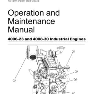 An image of the Perkins Maintenance Manual cover page, featuring the 4006-23 and 4008-30 diesel engine models. The manual provides detailed information on maintenance, repair, and overhaul procedures for these engines to ensure optimal performance and longevity.