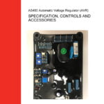 Stamford AS480 Automatic Voltage Regulator (AVR)" - Workshop Manual Cover Image: A professionally designed manual cover featuring the Stamford AS480 AVR, highlighting its advanced voltage regulation capabilities, control functions, and troubleshooting expertise.