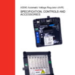 Stamford AS540 Automatic Voltage Regulator (AVR)" - Workshop Manual Cover Image: A professionally designed manual cover featuring the Stamford AS540 AVR, highlighting its advanced voltage regulation capabilities, precise control functions, and expert troubleshooting techniques.