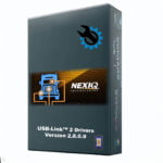 The box is rectangular and displays the necessary driver software for the Nexiq USB Link 3 diagnostic interface.