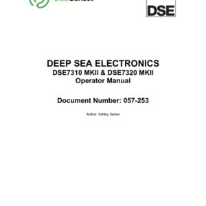 Cover of the DSE7320 MKII User Manual - A comprehensive guide to installation, operation, and maintenance of the genset control module.